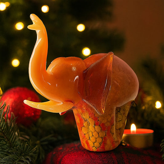 CBCR Elefante Di Murano con Murrine Cose Belle Cose Rare 27x24cm Da Collezione