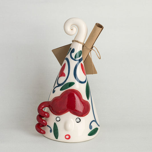 Campana Bella Mbriana Terre di Scirocco in ceramica artistica H 15 cm

