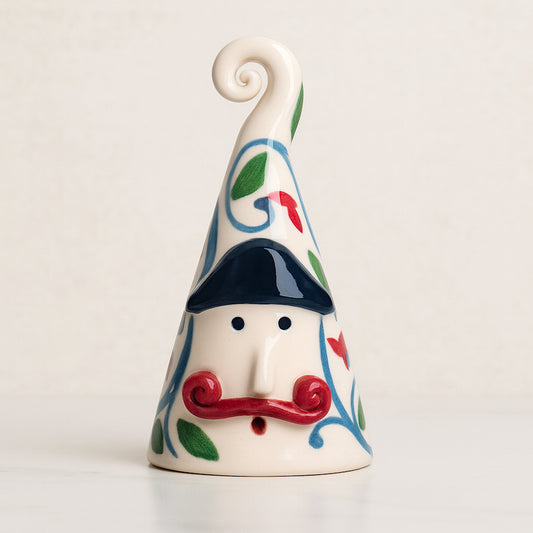 Campana Il Gendarme in ceramica artistica Terre di Scirocco H 15 cm Made in Italy