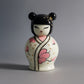 Campana Kokeshi Sharon porcellana Rose H 12×7,5 cm bomboniera