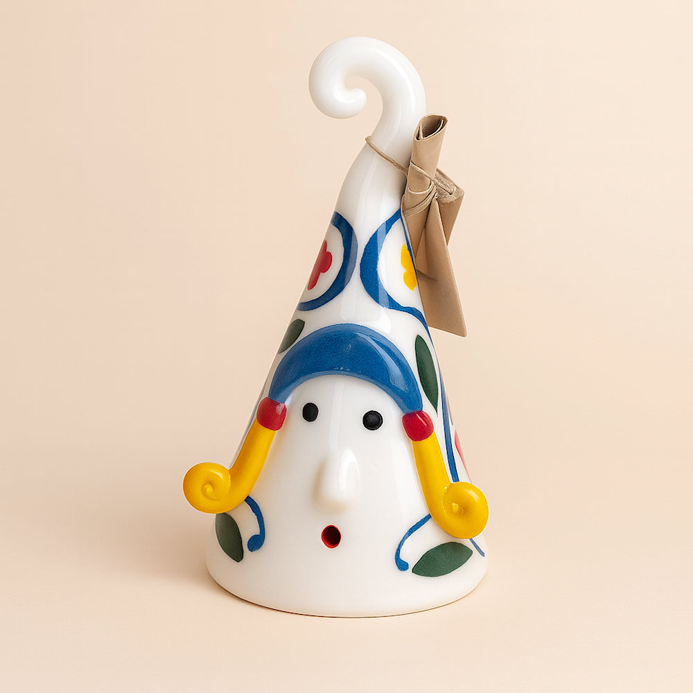 Campana La Sposa in ceramica Terre di Scirocco H 15 cm, simbolo d’amore