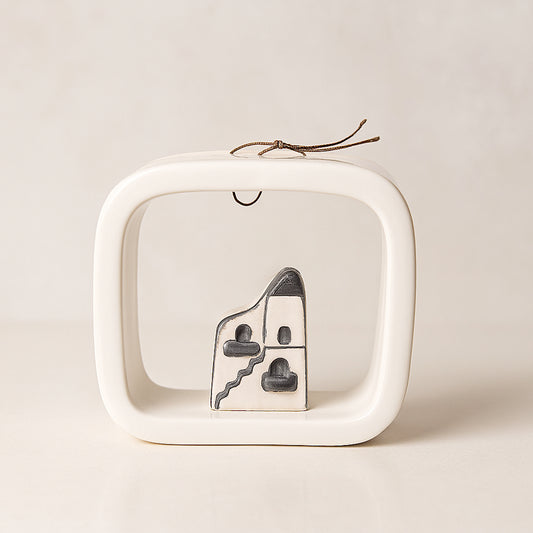 Casetta Video Terre di Scirocco in Ceramica Artistica 10,5x10,5 cm