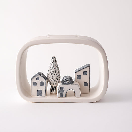 Casetta Video Terre di Scirocco in Ceramica Artistica 14x19 cm
