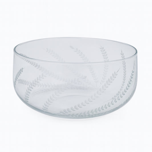 Centrotavola Michielotto in vetro decorato Ø 24 cm H 14 cm elegante

