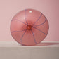 Centrotavola Michielotto vetro rosa con girali Ø 39 cm decorativo