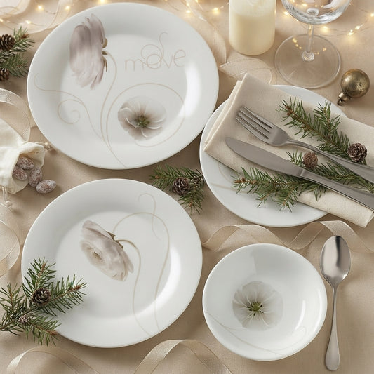 Ceramiche Viva – Servizio Piatti 18 pz Peonia Deruta Move