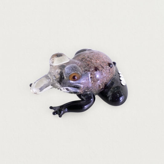Charm geko ambra Gabbiani Murano 7 cm per collana o bijoux