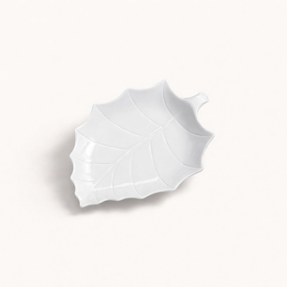 Brandani Poplar Leaf Tray Porcelain 51550 23x17 cm 