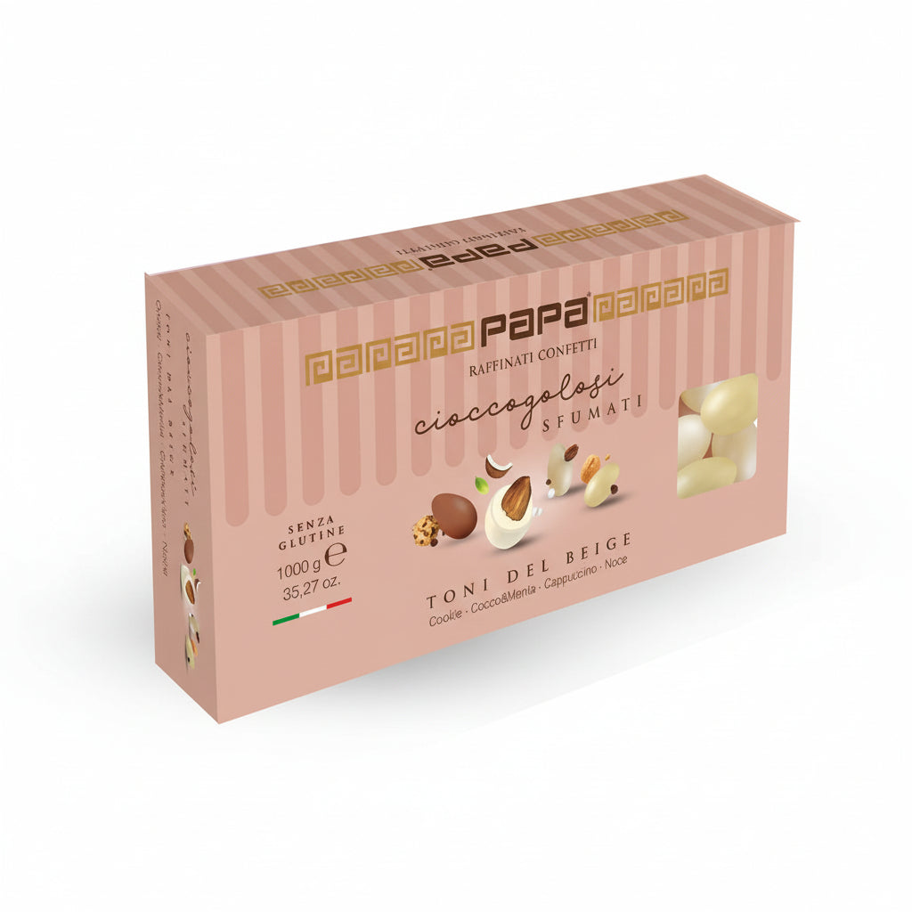 Confetti Papa Cioccogolosi sfumati toni del beige mix gourmet 1 kg