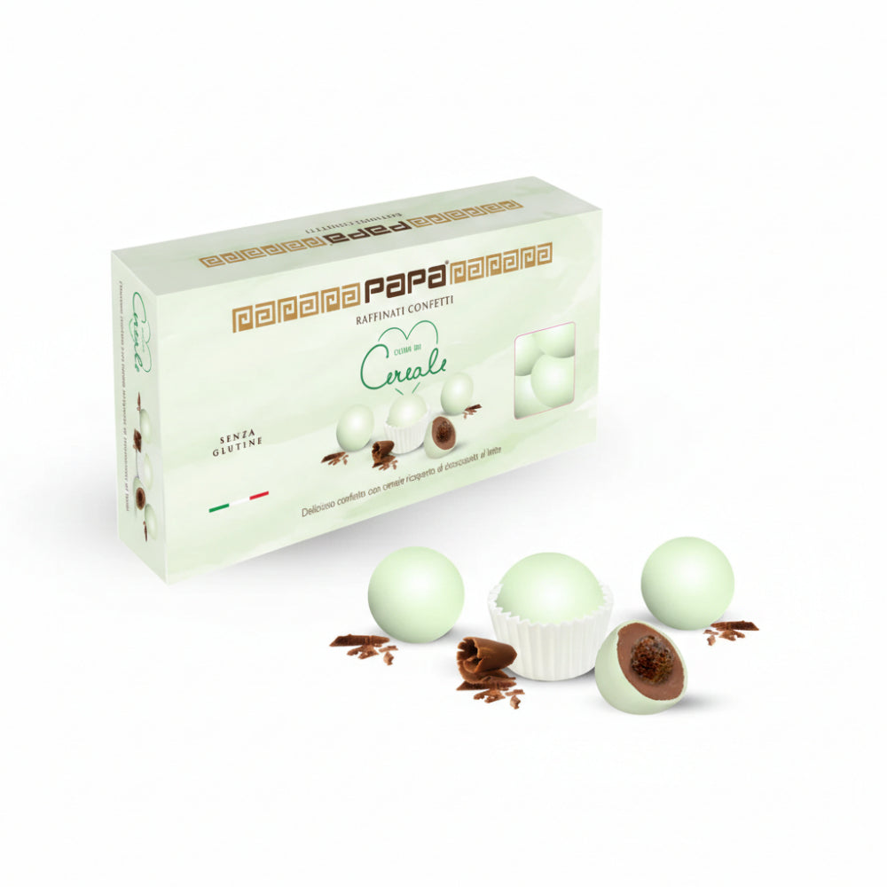 Confetti Papa Cuor di Cereale verde salvia con pirottini confezione 700 g