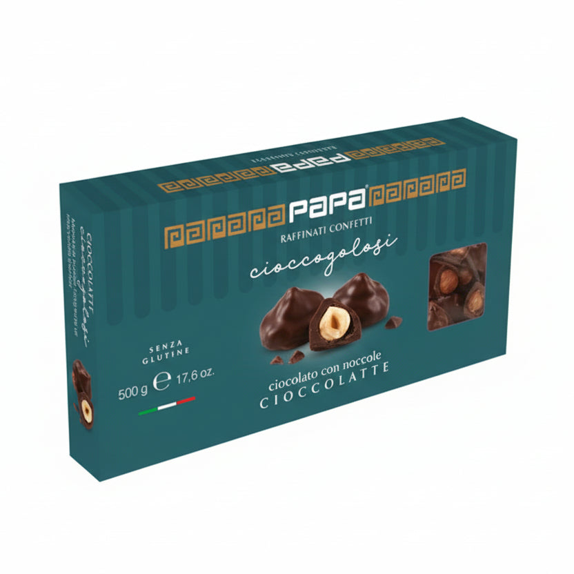 Confetti Papa Raffinati Cioccolatte ottanio con mandorla tostata 500 g