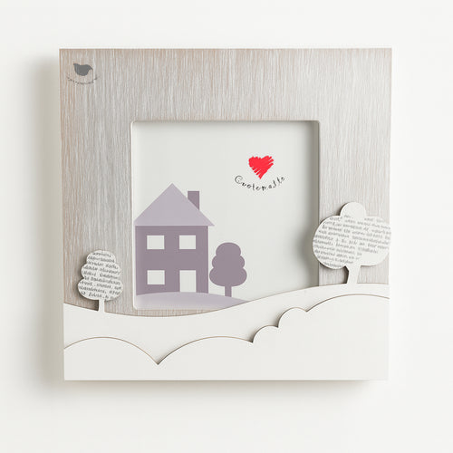 Cuorematto Paesaggio Cornice D5913 16x16 cm