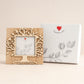 Cornice Cuorematto in legno con Albero della Vita 13x13 cm