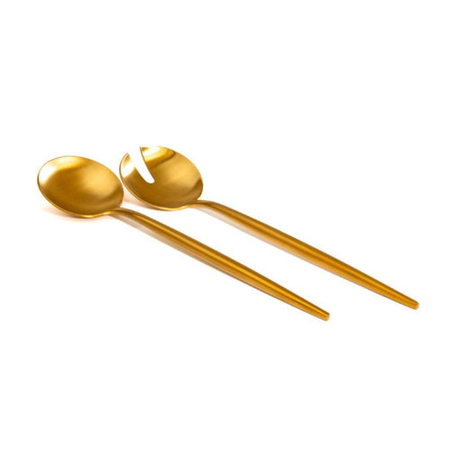 Cuorematto Cuor di Gourmet Posate Insalata Oro Set 2 pz  (22 cm)