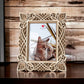 Cuorematto Porta Foto Legno Cornice 3d Frame Misure  22x16 Cm