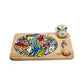 Cuorematto Tagliere 25x22 Con Coltello E Miele Graffiti Stile "Keith Haring" Da135
