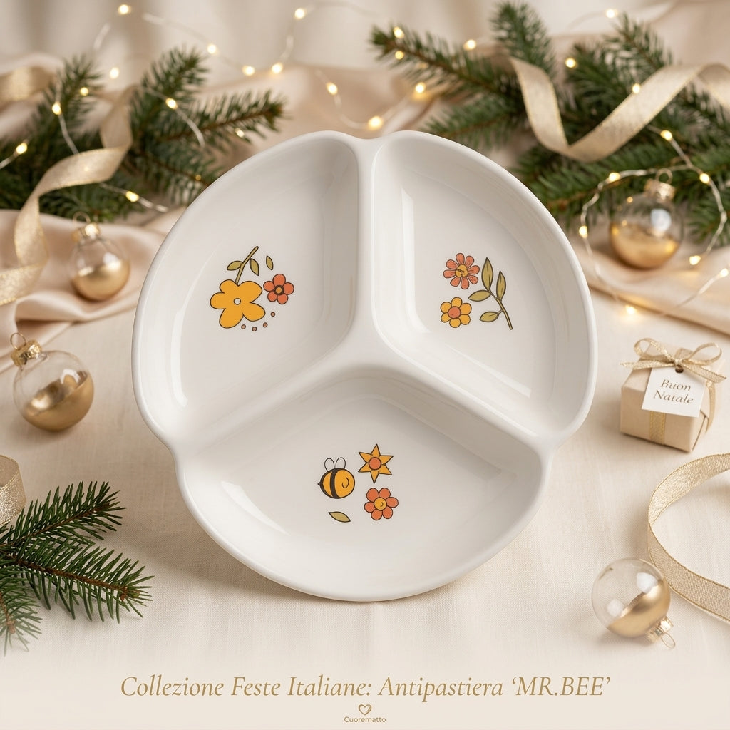 Cuorematto – Antipastiera Ceramica Ø22x4 cm MR.BEE