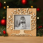 Cuorematto Cornice in Legno Albero della Vita 13x13 cm
