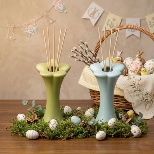 Cuorematto Diffusore Ambiente Fiore Ceramica H15 cm D9028