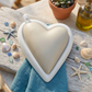 Cuorematto Formaggera Cuore Porcellana Bianca 13x11 cm