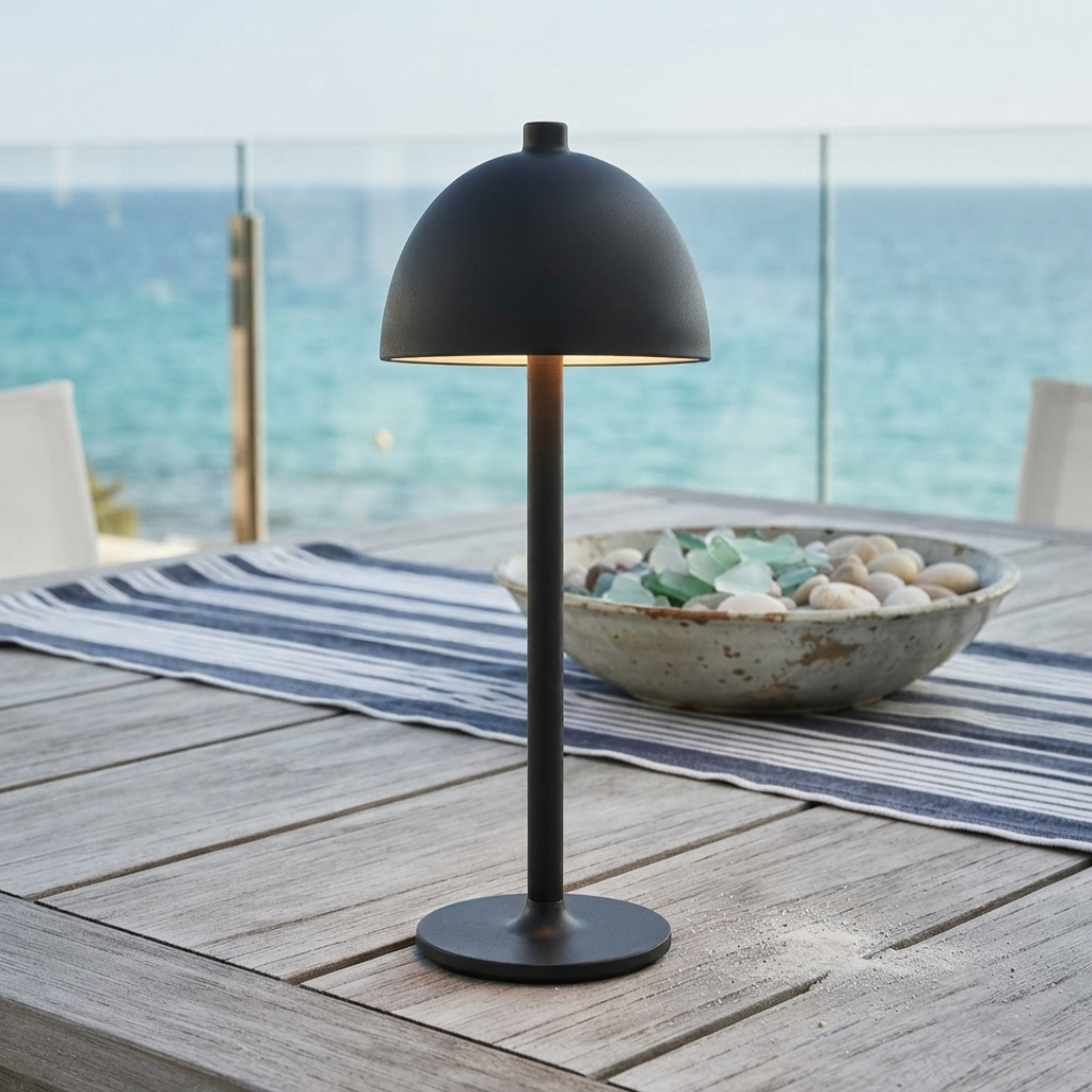 Cuorematto Lampada LED Ricaricabile Metallo H35 cm F1123