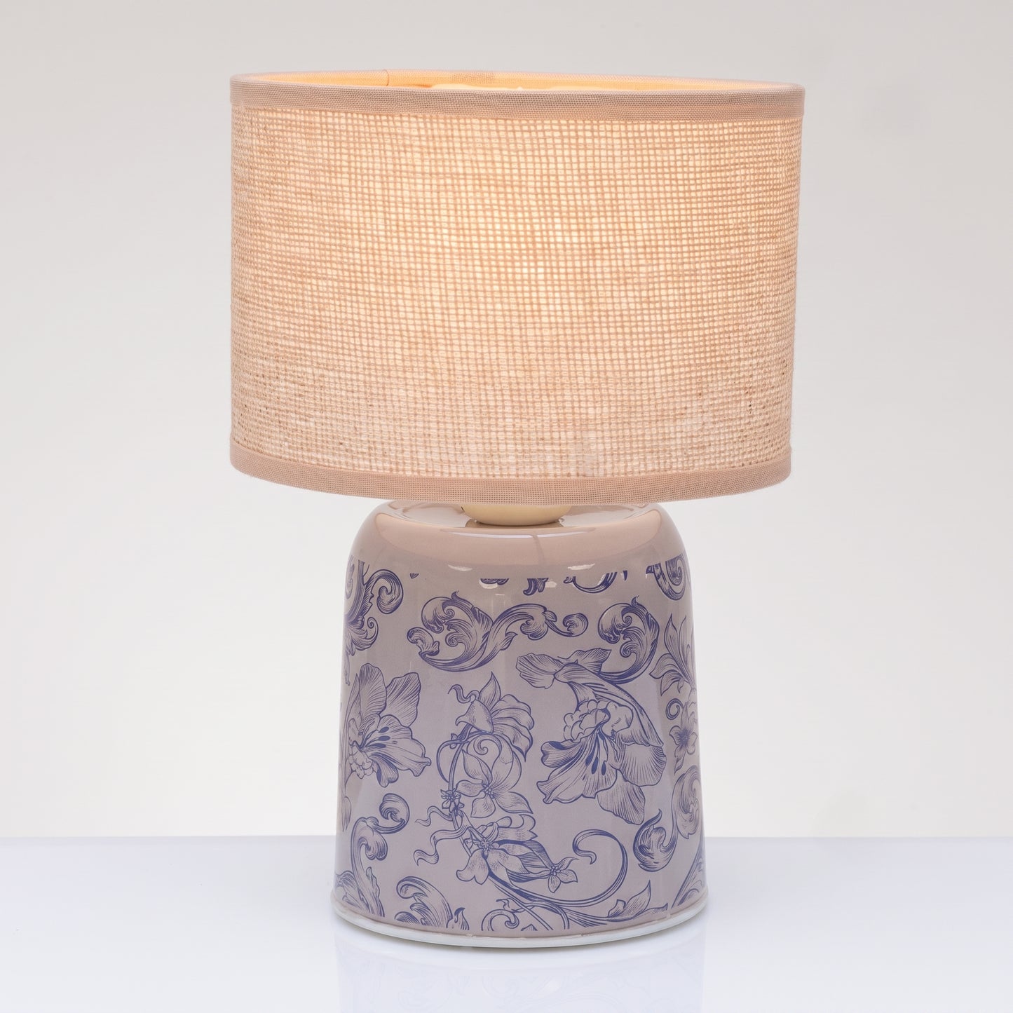 Cuorematto Lampada con Paralume Fregio in Vetro D9 H18 cm