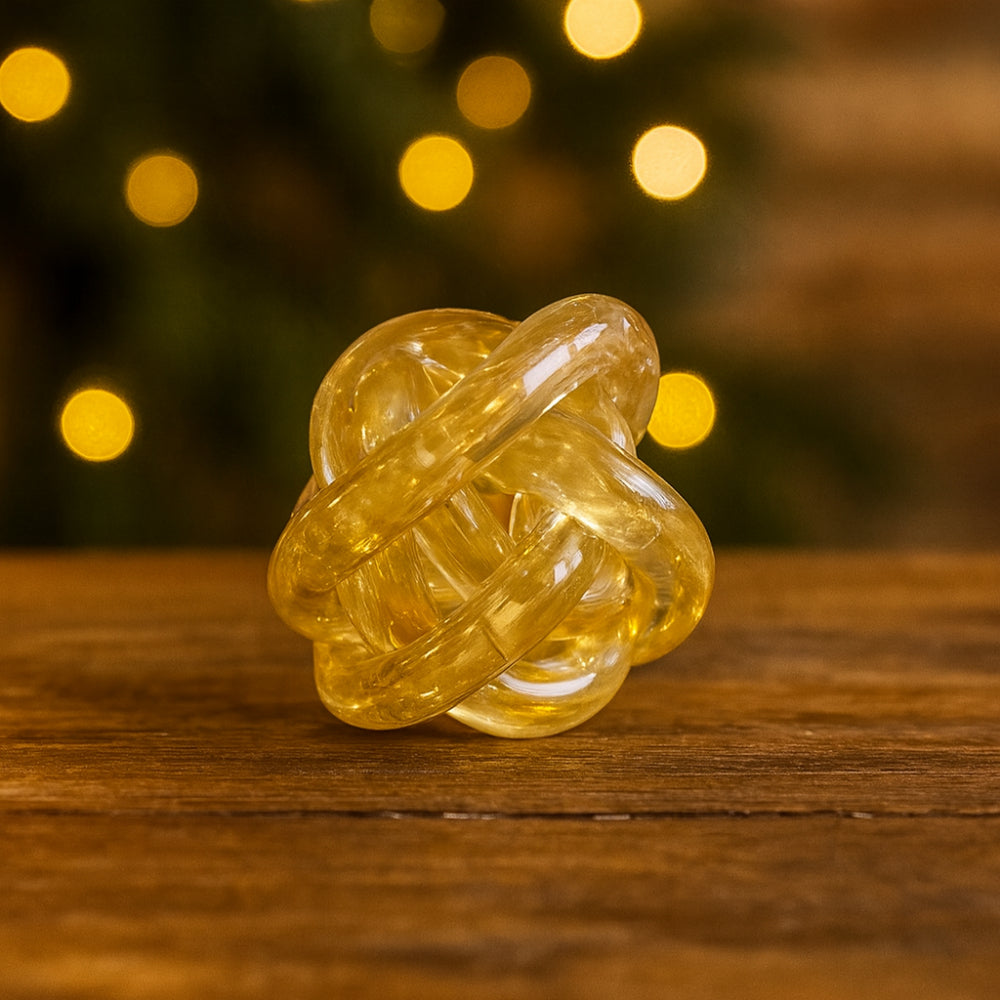 Cuorematto – Nodo d’Amore Vetro Ø 7 cm D6885