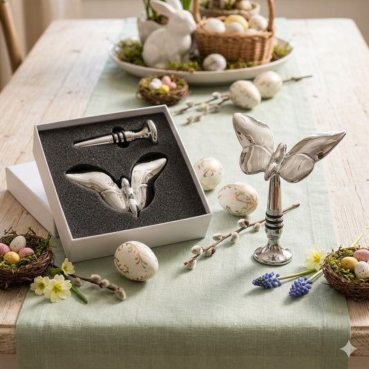 Cuorematto Set Sommelier Farfalla Tappo Versavino D9014