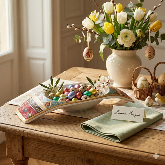 Cuorematto Svuotatasche Cuor d’Oriente Porcellana Bianca   24.5 x 11 cm