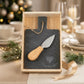 Cuorematto Tagliere Ardesia con Coltello Formaggio 19x10 cm