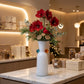Cuorematto Vaso in Vetro 39 cm Bianco, Ambra e Acquamarina Design