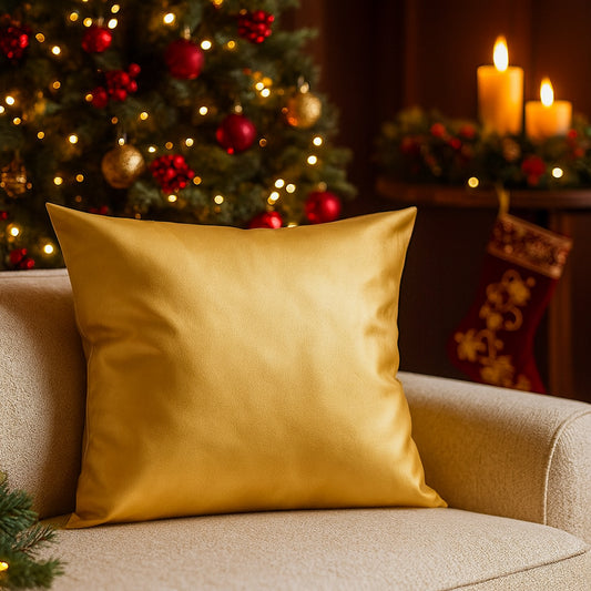 Cuscino oro velvet Paola Rolando in tessuto 43x43 cm decorativo