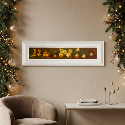 Daliana Quadro 135 cm con cornice shabby chic dipinto a mano