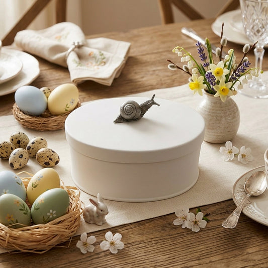 Daliana Scatola Lumaca Old Sheffield Shabby Chic 16x10,5 cm