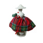 Dama in porcellana AD Creation bianca lucida con porta candela – eleganza artigianale Made in Italy