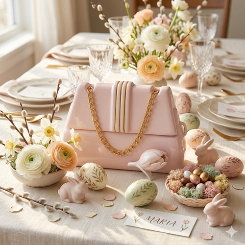 Dea Capodimonte Borsetta Scatola Cipria 18x9x11,5 cm