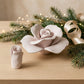 Dea Capodimonte Porta Candela Rosa Cipria Ceramica H 11 cm