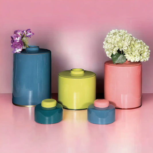 Dea Capodimonte Vaso a Clindro Vasi 23/30/37cm