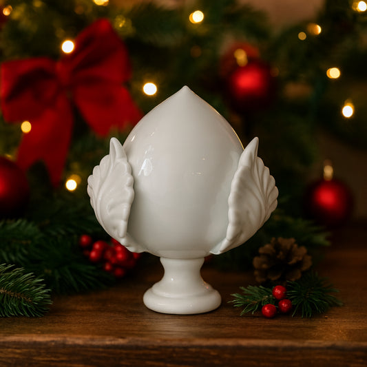 Dea – Pumo in Ceramica di Capodimonte Bianco H.14x15 cm