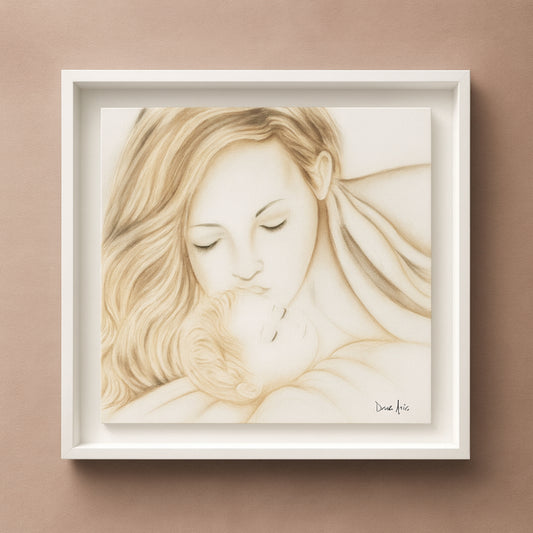 Deco Arte Quadro Sacro 45 cm Madonna con Bambino