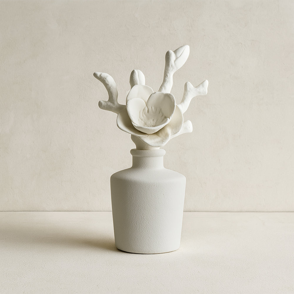 Diffusore Ilary Queen Elite porcellana bianca 14 cm per ambienti eleganti

