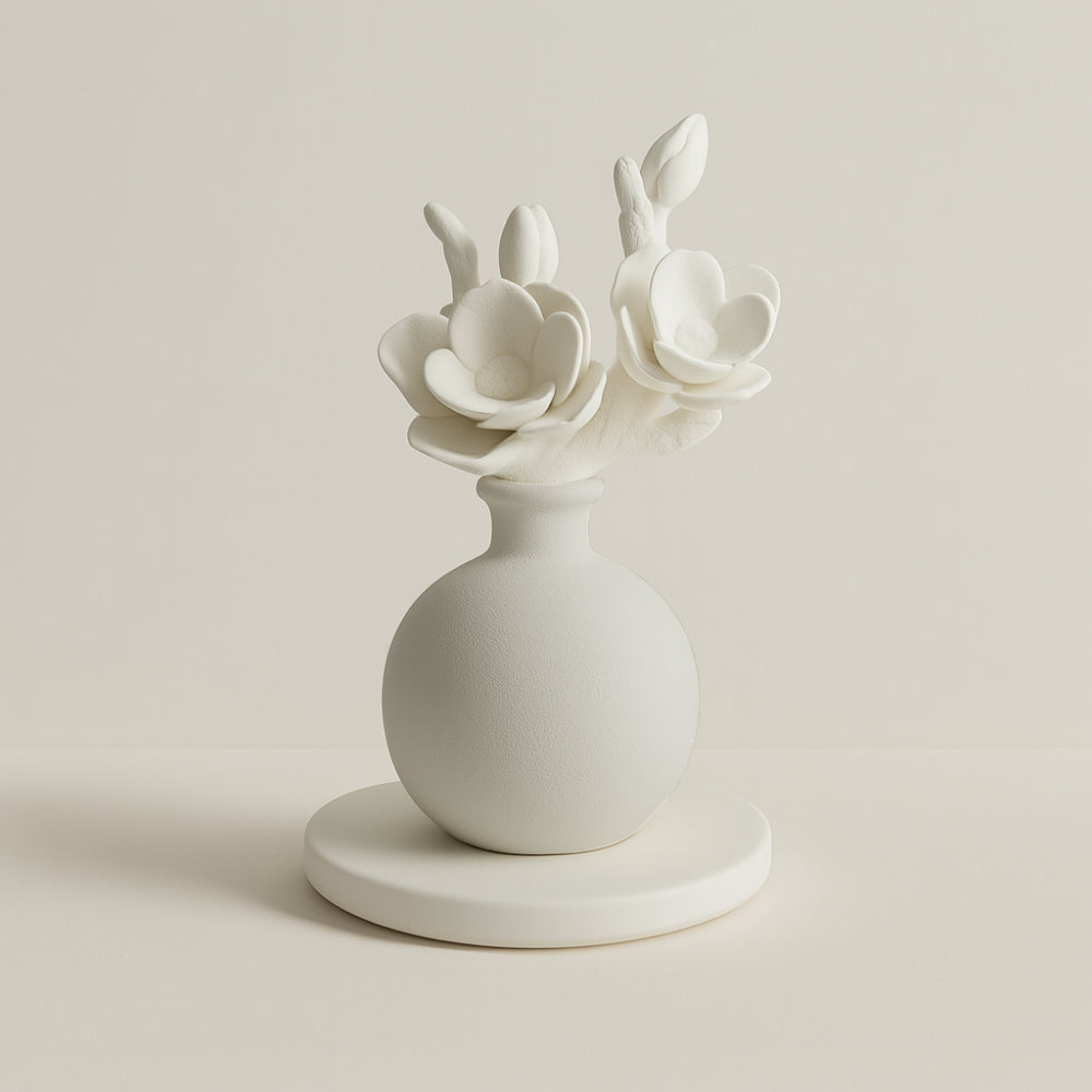 Diffusore Ilary Queen Elite porcellana bianca 14 cm per ambienti eleganti

