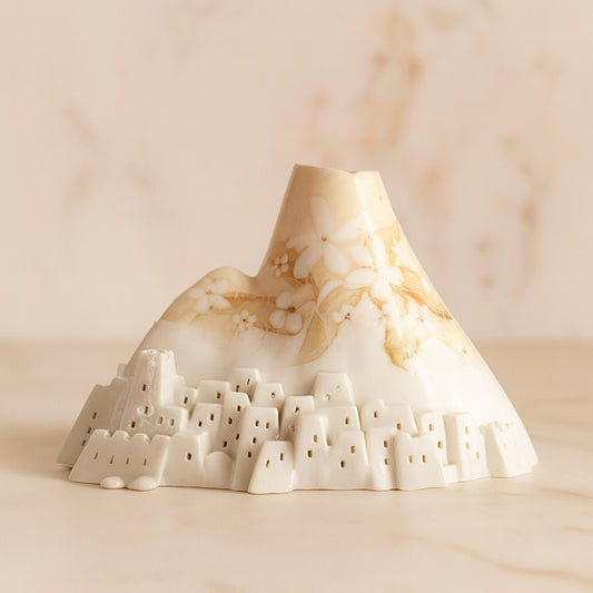 Diffusore SER Vesuvio in porcellana ambra 20 cm