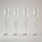 Dives – Set 4 Pz Calici Flute Crystal Bibolo (190 ml, H 25,5 cm, Bicchieri per Spumante e Champagne)