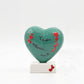 Twine of Earth Ceramic Heart on Base with Phrase 13 cm