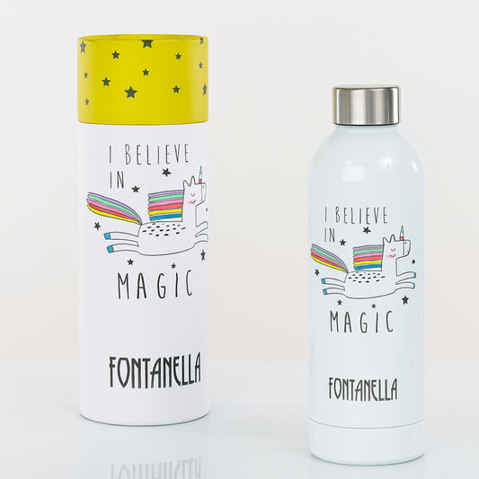 Emmebi Fontanella – Borraccia Longlife Green (500 ml, Acciaio, Freddo 24H / Caldo 12H, Plastic Free)
