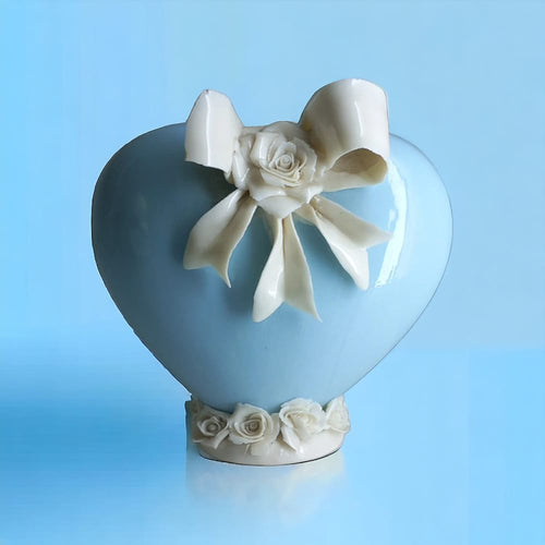 F.lli Majello Cuore Diffusore Polvere Porcellana 9x9 cm