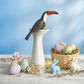 F.lli Majello – Vaso Portacandele Tucano Capodimonte 30x18cm