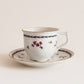 Fine porcelain coffee set Blue Sprouts with gold accents