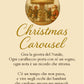 Fiocchi di Luce Christmas Carousel tamorra natalizia Ø10 cm con fiocco velluto rosso e decorazioni